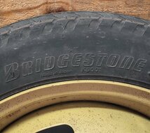 スペアタイヤ マツダ スクラム T125/70D14 93Ｍ BRIDGESTONE 2007年製 14×4T 4H×100 ハブ径約53 DG64W H19/5 15136 0642 中古_画像8