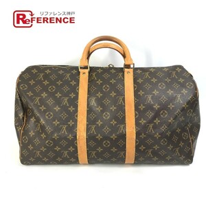 LOUIS VUITTON ルイヴィトン M41426 モノグラム キーポル50 トラベルバッグ 旅行バッグ ボストンバッグ ブラウン ユニセックス【中古】