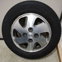 165/65R13 TOYO/TEO plus 15年製 ダイハツ純正ホイール　134.5OB45 4本セット　ハイゼットカーゴで使用_画像3