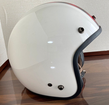 OGKカブト Kabuto KL-MINI レディース／キッズ ジェットヘルメット XS(54～55cm) アーガイルホワイト／レッド_画像2
