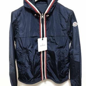 未使用 MONCLER ANTON モンクレール ジャケット ナイロン パーカー 1 正規品 送料無料 ワッペン ブルゾン フード トリコロール ラスト