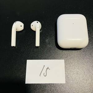 送料無料 最安 動作確認済み Apple AirPods A1938 A2031 A2032 第2世代 アップル ワイヤレスイヤホン 管理15