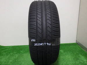 2711【送料無料】トーヨー　SD-7 215/50R17 91V 1本 引き取り取り付け 持ち込みタイヤ交換茨城 中古タイヤプリウスα