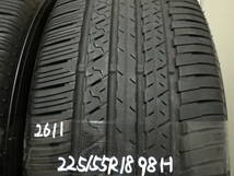 2611【中古タイヤ】 ファルケン　ZIEX ZE001 A/S 225/55R18 4本 引き取り取り付け 持ち込みタイヤ交換　茨城_画像5