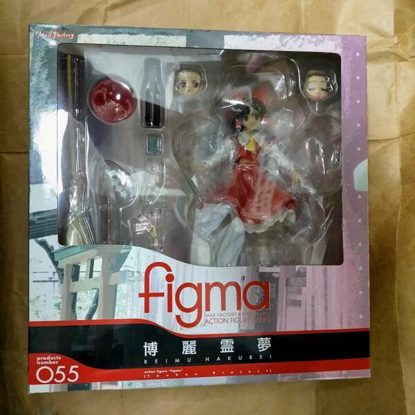 正規品 055 figma 東方Project 博麗 霊夢 新品 フィギュア フィグマ 上海アリス幻樂団 Alice Toho Touhou Project Hakurei Reimu Figure