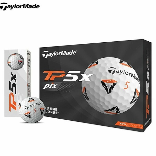 TaylorMade -テーラーメイド- New TP5x pix （2021） 日本仕様 ゴルフボール 1ダース（12個入り）②
