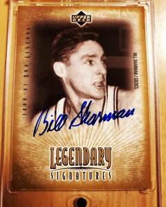 サイン 2001 -02 UD Legendary BILL SHARMAN Auto / ビル シャーマン Autograph 
