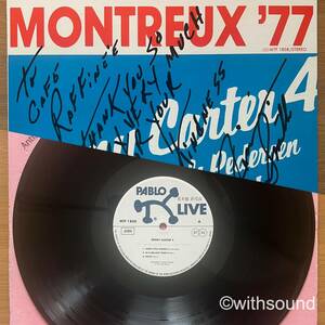 サイン入り BENNY CARTER 4 Montreux '77 国内盤 白ラベルプロモ LP JIMMY SMITH AUTOGRAPHED SIGNED