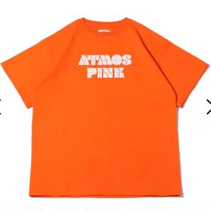 atmos pink パネルロゴ ビッグT ORANGE