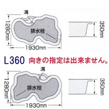 タカラ みかげ調プラ池 L360＋吉野FRセット 　代引/個人宅配送不可 会社送料無料(北海道 沖縄 離島 別途)_画像3