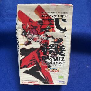 箱つぶれジャンク　新品未組立　wave ウエーブ 新世紀エヴァンゲリオン　弐号機　EVA02　 ソフビ 塗装済み組み立てキット　 定形外可