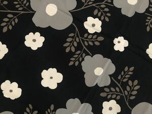 マリメッコ marimekko PASTORAL パストラル 生地 黒 ベージュ プロダクト ファブリック ハンドメイド 花