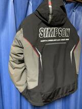 定価¥29,480 SIMPSON シンプソン SJ-8134 ウインターナイロンジャケット 脱着式インナー付 Mサイズ 着用感はLサイズ_画像5