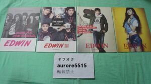 5）レア！MISS A スジ ペ・スジ SUZY / 2PM ニックン ★ 韓国 EDWIN カタログ４冊セット ペスジ 非売品 2011年 2012年