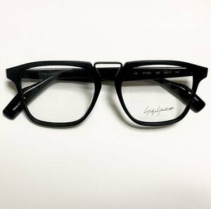 新品 Yohji Yamamoto ヨウジヤマモト 黒 メガネ 純正ケース付き 日本ブランド フランス製 Frame France Y3 スクエア