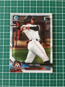 即決のみ！★TOPPS MLB 2018 BOWMAN CHROME BCP207 クリス・トーレス（CHRIS TORRES）【マイアミ・マーリンズ】プロスペクト 18★