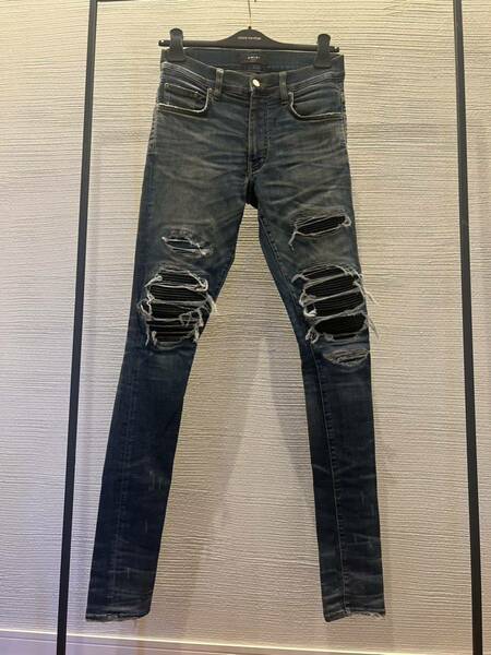 amiri アミリ ショットガン バイカーデニムパンツ 28 スキニー mx1 denim pants