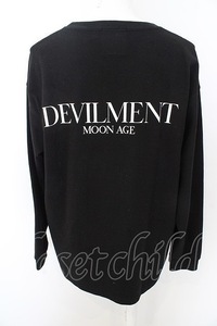 【SALE】Moonage Devilment(清春) カットソー.BACK PRINT PULLOVER /ブラック/46 23-06-12-001w-1-to-Mo-m-YM-ZT228