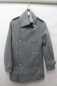 【SALE】CHARM CULT コート.ダブルボタンメルトン /グレー/1 O-22-01-25-127-CH-ou-YM-ZT-M100