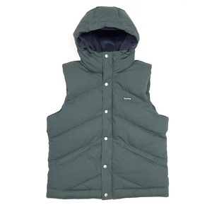 窪塚洋介着 Supreme シュプリーム Hooded Down Vest フーデッドダウンベスト / Mサイズ / グリーン 緑 / フード ダウンベスト パデッド 