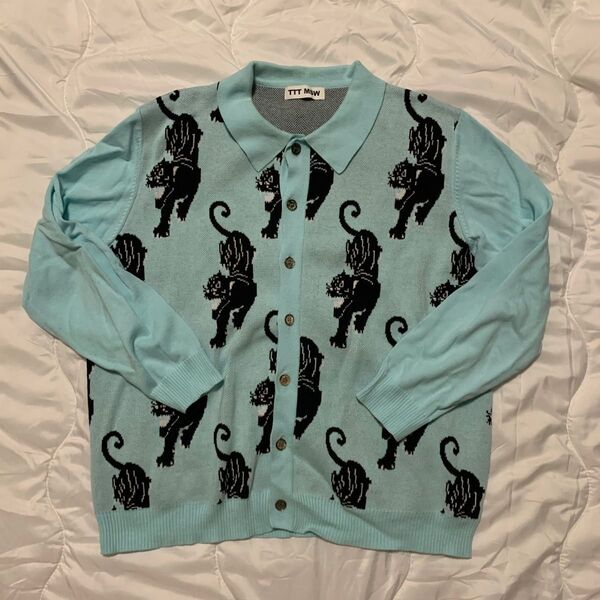 TTT_MSW 21aw panther knit cardigan