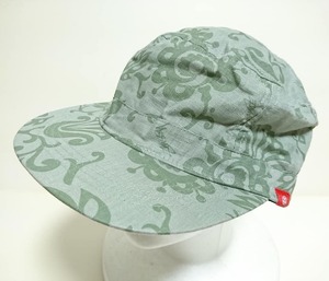  tag equipped! regular price Y6090!STUSSY Stussy /botanikaru& Logo total pattern linen cotton cloth Work cap F olive / Casquette 