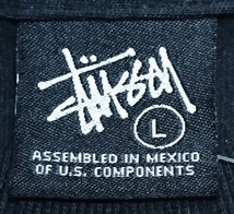 超激レア希少！新品タグ付き！STUSSY ステューシー/ロサンゼルス限定ロゴ＆ドクロ ラバープリント 長袖ロングスリーブTシャツ L ブラック_画像4