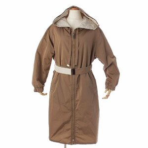 【マックスマーラ】Max mara　ザ キューブ リバーシブル タフタ コート 902112176 ベージュ×ホワイト 【中古】【正規品保証】174900