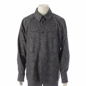 [ Louis Vuitton ]Louis Vuitton men's 21AW monogram flower cashmere . long sleeve shirt gray M [ used ]187771