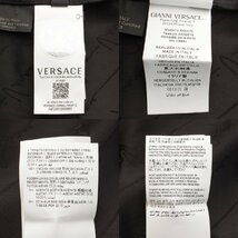 【ヴェルサーチ】Versace　19年 ノースリーブ メデューサ セーフティピン ロゴ刺繍 ブラウス ブラック 38 【中古】188379_画像9