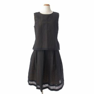[ other ] daisy Lynn Cross shade top flair skirt setup black 42 [ used ]184510