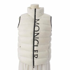 【モンクレール】Moncler　22AW CENIS チェニス ロゴ ダウンベスト ジレ H20931A00012 ホワイト 0 【中古】187597