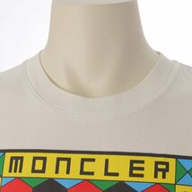 【モンクレール】Moncler　メンズ 21年 ロゴ コットン 半袖 Tシャツ ホワイト×マルチカラー XXL 【中古】188519_画像5