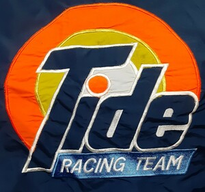 最値!90'sヴィンテージ!USA製!Osterman【オスターマン】Tide RACING レーシング ナイロン ジャケット!ネイビー×オレンジ×イエロー!紺橙 L