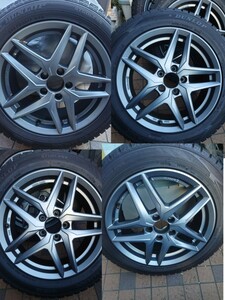 ベンツ　アウディ　スタッドレス　BORBET 7Jx17インチET48.5 　　DUNLOP ウィンターマックスWM02　21年44週　4000km九分山　AMGライン可