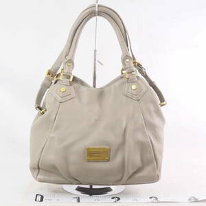 マーク バイ マーク ジェイコブス レザー ライトグレー MARC BY MARC JACOBS 2WAY ハンド ショルダーバッグ[08T-00948312-SY5