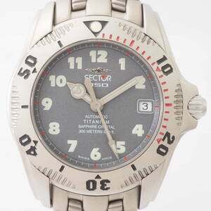 セクター 950 オートマチック SECTOR 300M TITANIUM デイト 25石 チタン 自動巻 グレー文字盤 メンズ 男性 腕時計[2623295145-AT7