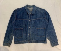 激レア ビッグサイズ 40s モンゴメリーワード101 針刺しバックル デニムジャケット ビンテージ 1940S MONTGOMERY WARD DENIM JKT 2nd TYPE_画像1