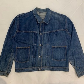 激レア ビッグサイズ 40s モンゴメリーワード101 針刺しバックル デニムジャケット ビンテージ 1940S MONTGOMERY WARD DENIM JKT 2nd TYPEの画像1