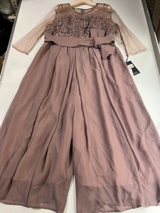  new goods # large size 4L# race +si ho n pants dress # mauve pink 