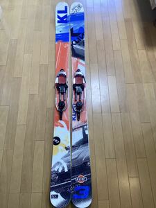 中古 スキー板 KLINT KRYPTO 187cm+ テレマーク金具 22DESIGNS AXL (アクセル Long/26.0cm以上)