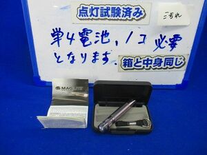 MAGLITE SOLITAIRE(グレー)(ケース付)(乾電池無)(単4電池1個必要)(汚れ有) 型番不明