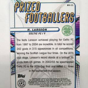 値下げ TOPPS 2022-23 FINEST UEFA CLUB COMPETITION PF-11 HENRIK LARSSON PRIZED FOOTBALLERS BLUE REFRACTOR 071/150 特価 22-23の画像2