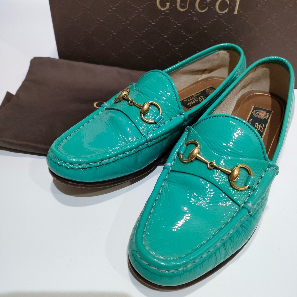 GUCCI ホースビットヒールローファー 23.5〜24cm-