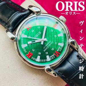 ORIS/オリス★【整備済み】超美品・稼働品/ヴィンテージ/スイス/ 17J/メンズ腕時計/アンティーク/機械式手巻き/アナログ/革ベルト699