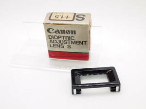 Canon キヤノン 視度補正レンズ +1.5 DIOPTRIC ADJUSTMENT LENS S 未使用品 アイピース ZK-509