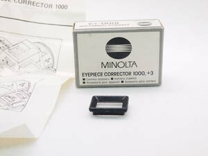 MINOLTA ミノルタ α用 視度補正レンズ +3 EYEPIECE CORRECTOR 1000 +3 未使用品 アイピースアダプター ZK-531