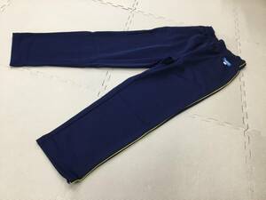 SS-105A new goods [. mountain junior high school ] training wear long pants size M/Sneed Sanwa/ navy blue × green * yellow / jersey / junior high school student / man . junior high school student / woman junior high school student 