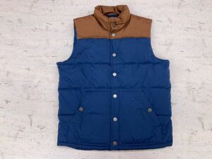 オールドネイビー OLD NAVY アメカジ レトロ アウトドア 古着 中綿 ベスト メンズ ポリエステル100% S 紺/キャメル