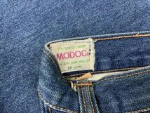 MODOC オールド 国産レトロ 70s 古着 TALON ZIP タロン ブーツカット フレア ベルボトム デニムパンツ ジーンズ メンズ ジップフライ 31 青_画像2